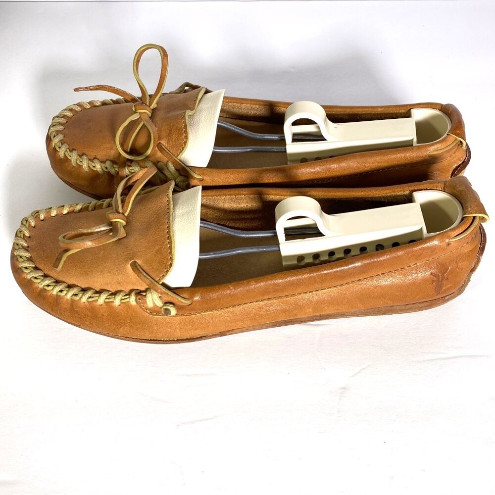 Frye Alex Camp Whipstitch Leather‎ Moccasin Hard Sole Flats 6M